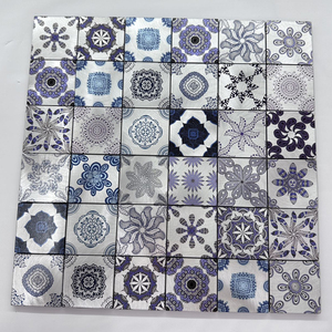 SANIPRO colore misto fatto a mano soggiorno piastrelle bagno stampa a getto d'inchiostro modello Peel <span class=keywords><strong>e</strong></span> bastone Backsplash parete mattonelle di mosaico - Product Image 5