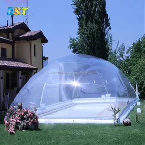 Le cupole a bolle retrattili su ordinazione di inverno gonfiano la copertura gonfiabile della piscina della tenda di nuotata - Product Image 5