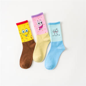 ถุงเท้าลายการ์ตูนฮาราจูกุของผู้ชายถุงเท้าลายการ์ตูนผ้าคอตตอนจากร้าน <span class=keywords><strong>Sox</strong></span> 2024 - Product Image 1