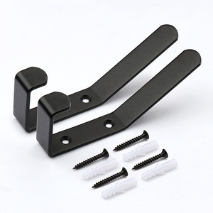 Wall Mounted Coat <b>Hooks</b> Black Minimalist Design Lightweight Steel Wall <b>Hook</b> For <b>Kitchen</b> Bathroom Storage JNT-132 - Product Image 1