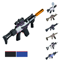 MRD0106A DreamjoX GHOST AK47s AK74us UZIs MP5s MP6s P90s Glocks UMP Pistola de Juguete Automática Eléctrica con Dardos de Espuma Suave