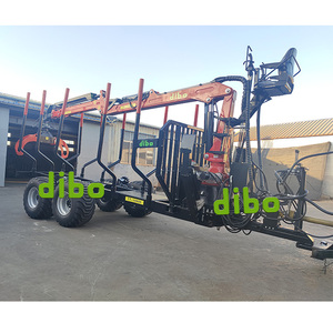 Ce אושר יערנות קיבולת טעינה 6 8 10 12 10 12 טון טרקטור טרקטור 3-נקודות גילוח הידראולי מנוף עם בלם אוויר - Product Image 3