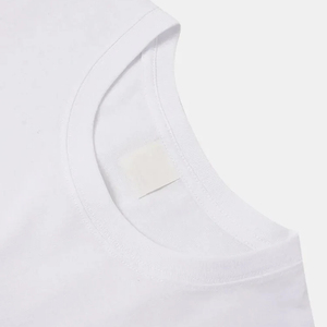 T-shirts formels pour hommes en coton tricoté de haute qualité, 100 % coton, impression personnalisée, col en V, coupe classique, bordure contrastée, vente en gros OEM - Product Image 5