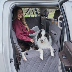 Hamaca de lujo personalizable para asiento de coche de mascotas con extensor de asiento Oxford de impresión sólida y material de nailon para perros de camiones de tamaño completo - Product Image 4