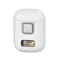 Briquet torche butane à gaz gonflable rechargeable en forme de casque Meule ouverte à double flamme Conversion briquets
