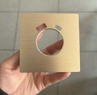 Panneau tactile personnalisé pour interrupteur lumineux, personnalisation universelle, prise intelligente 220V, cadre d'interrupteur en aluminium usiné CNC