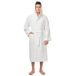 <span class=keywords><strong>Bata</strong></span> de <span class=keywords><strong>baño</strong></span> a rayas de terciopelo para hombre y <span class=keywords><strong>mujer</strong></span>, albornoz de Color liso a la moda, de alta calidad, de lujo, novedad - Product Image 2