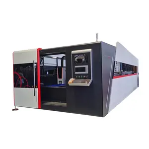 Rbqlty Fiber Lasersnijder 3015 3000W Volledig Gesloten Uitwisselingstafel Metalen Stalen Lasersnijmachine