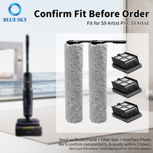 Kit de brosse rotative et de filtre pour <span class=keywords><strong>aspirateur</strong></span> compatible avec Tineco Floor One S9 Artist Pro / S7 Stretch / S6 Stretch / i5 I6 Stretch - Product Image 5