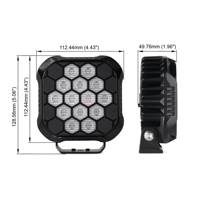 Lampe de travail OGA Honeycomb Design 4.4 pouces Offr-oad 90w LED Wide Flood Light