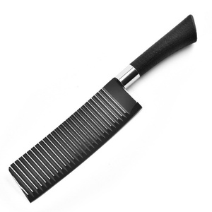 Ensemble de couteaux de cuisine en acier inoxydable 6 pièces avec revêtement noir antiadhésif, ciseaux de cuisine avec boîte cadeau - Product Image 6