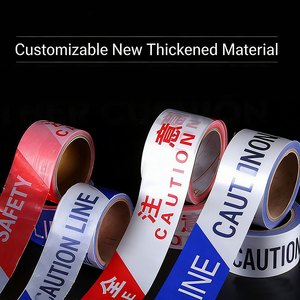 Ruban de signalisation de sécurité jetable en PE haute visibilité, bande de précaution pour le contrôle des foules, impression numérique personnalisable, adhésif - Product Image 2