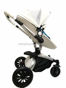 Poussette Portable pour Bébé, Siège de Voiture, Système de Voyage Multifonction, Berceau en Cuir PU, Alliage d'Aluminium, 3 en 1 - Product Image 5