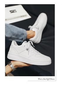 Zapatillas Blancas de Hombre con Plataforma Invisible para Aumentar la Estatura, Estilo 2026, Novedad de Otoño, Elegantes, Ultraligeras, con Suela Gruesa y Suave - Product Image 3
