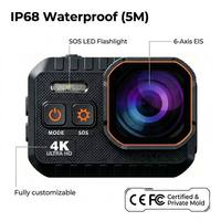 Açık IP68 su geçirmez HD eylem kamera kom sensörü 4K 60Fps gitmek Wifi Pro 170 derece geniş açı sabitleyici bisiklet spor kamera
