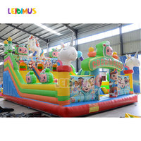 Castillo Inflable Grande para Exteriores, Casa de Brinco Inflable de Grado Comercial con Tobogán para Fiestas Infantiles de Alquiler