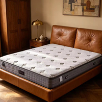 Colchones Ortopédicos de Alta Calidad, Doble Tamaño, con Resortes Ensacados Comprimidos y Espuma Viscoelástica, Cama Moderna de Espuma de Látex para Hoteles