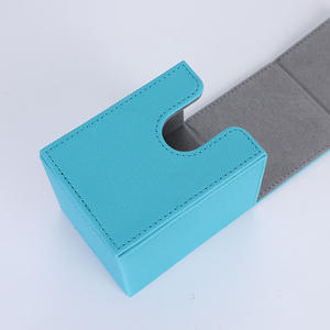 Оптовый футляр для карт из искусственной кожи с верхней загрузкой, коробка для хранения и коллекционирования карт, с возможностью нанесения логотипа, для игральных карт - Product Image 4