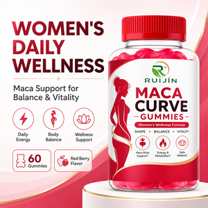 OEM Maca Curve Gummies 60ct Complément alimentaire pour femmes Soutien à la silhouette Équilibre hormonal Métabolisme énergétique Vitalité quotidienne - Product Image 3