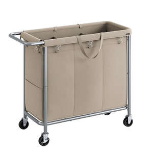 Cesto de Ropa Sucia con Ruedas, Plegable, con Bolsa de Lavado Extraíble - Product Image 1