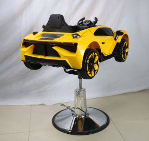 Fauteuil de coiffure enfant populaire sur internet, <span class=keywords><strong>chaise</strong></span> de coiffure pour enfants en PVC, design moderne, pivotante et réglable en hauteur, pour salon de coiffure - Product Image 3