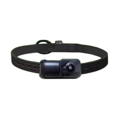 Adjustable 160 Wide-Angle Pet Camera with Solid Design Mini Action Dog Collar Camera Decorated with a Scarf for Video Recording