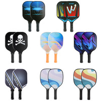 Paquete al por mayor de raquetas de pickleball de madera, equipo deportivo ligero para conversión de cancha de tenis interior, para adultos, a granel