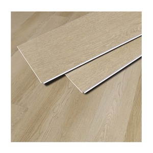 Plancher <span class=keywords><strong>vinyle</strong></span> gaufré chêne <span class=keywords><strong>blond</strong></span> pâle naturel de 48 pouces de long, étanche, qualité commerciale pour centres commerciaux et commerces de détail - Product Image 2
