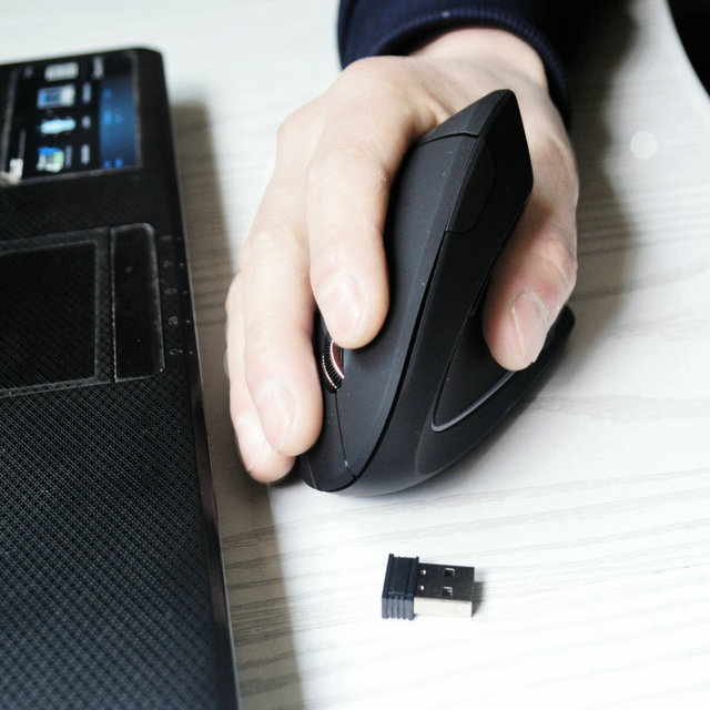Vertical Mouse Ergonomic 2.4GHz Wireless Optical Mice 3 Adjustable DPI 800/1200/1600 6 Buttons for Laptop PC Computer