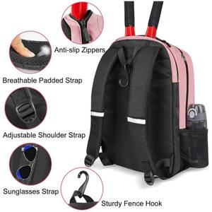 Hot Selling Racket Sports <b>Backpack</b> with Isolated Shoe Storage <b>Compartment</b> <b>Multi</b> Layer Large Travel <b>Backpack</b> for Tennis Badminton - Product Image 6