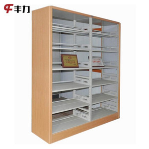 Étagère en acier double face à texture moderne, portable et polyvalente, idéale pour bibliothèque, école, bureau, maison et entrepôt - Product Image 6
