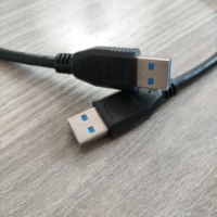 Kabel Transfer Data pengisi daya cepat, kabel USB Tipe A Male ke A Male, pengisian cepat, ponsel kompatibel 1m 2m 3m
