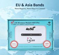 Router MiFi 4G LTE T-elek dengan Antarmuka USB Eksternal yang Dapat Disesuaikan, WiFi 150Mbps, Tidak Terkunci, Portabel, Ukuran Saku, Baterai 3000mAh