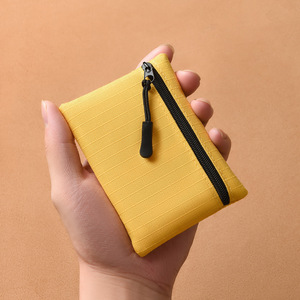 Simple Portable Mini Coin Purse Premium Waterproof Ultra-Lightweight Zippered <b>Wallet</b> Coin - Product Image 3