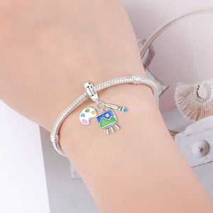 Colgante de herramienta de pintura que no se desvanece, joyería de pulsera DIY personalizada y a la moda, accesorio para niñas - Product Image 6