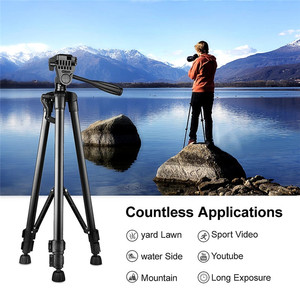 Trípode profesional de alta gama para cámara <span class=keywords><strong>Dslr</strong></span>, trípode de mano de Metal 3366, soporte móvil de aluminio 800 - Product Image 6