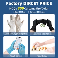 Gants en vinyle blanc 100 pièces/boîte, imperméables, résistants aux produits chimiques, compatibles avec les écrans tactiles, sans poudre, jetables, en PVC 3 mil pour laboratoire
