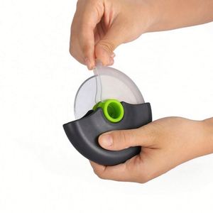 Custom Logo Stainless Steel <b>Covered</b> Blade Round <b>Plastic</b> Safety Pizza Cutter for Restaurant Giveaways - Product Image 4