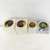 Brûleur d'Encens en Céramique Portable, Marbre Électrique, Encens Arabe pour Maison et Hôtel, Décoration en Oudh, Céramique, Zinc, Métal, Charbon