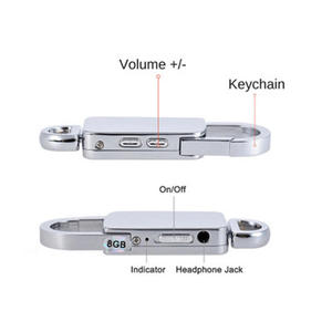 JNN S20+ Keychain Recorder | 25H Continuous Recording | Voice-Activated with WAV Format - Product Image 3