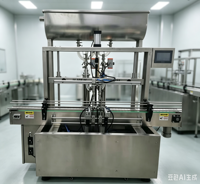 Machine de remplissage de liquides à double tête à piston entièrement automatique de qualité alimentaire, de qualité industrielle, service OEM ODM personnalisé
