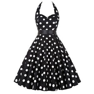Vestido Formal de Verano para Mujer, Elegante, Translúcido, con Estampado de Puntos, Asimétrico, Marca NPF - Product Image 1