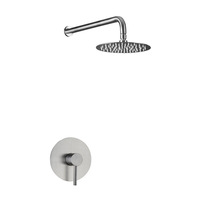 Ensemble de robinetterie de douche en promotion : Kit de finition de douche monofonction avec système de douche pluie 8 pouces
