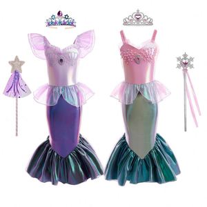 MS 2026, Nuevo Diseño ODM/OEM, Mono Elegante de Halloween para Niños, Disfraz de Sirena de una Pieza para Niñas, Disfraz de Princesa Ariel - Product Image 2