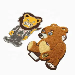 Wholesale Custom Animal Logo Embroidery Chenille Patches For Clothing