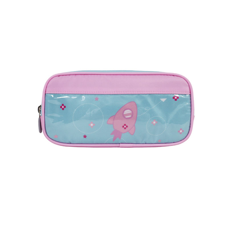 สีชมพู-ดินสอกระเป๋า