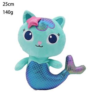 AL gabbys casa delle bambole peluche personalizzato cartone animato morbido piccolo peluche carino Mermaid peluche Gabby giocattolo della casa delle bambole - Product Image 3