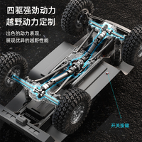 Camioneta RC 4x4 de 2.4GHz, Juguete Todoterreno para Niños, Auto a Control Remoto de Alta Simulación a Escala 1:18 con Cargador, 3.5 Canales, Alcance de 50m
