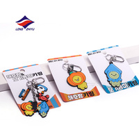 Porte-clés personnalisé Longzhiyu, 20 ans d'expérience, fabrication puissante, alliage de zinc, logo, porte-clés en métal émaillé avec emballage sur carte de support
