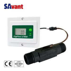 SAVANT DigiFlow 6710M-88TM 1"BSP Compteur totalisateur de débit d'eau monté sur panneau et débitmètre pour système de refroidissement de machines - Product Image 1